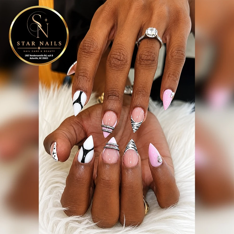 Star Nails Salon in Asheville, NC 28803 | Best Nail Art on Hendersonville Rd